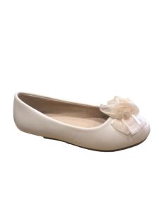 230-162L Beige Bailarina con Moña