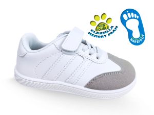 K08 A Blanco Deportivas infantiles barefoot