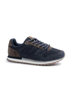 Sneakers Marino Hombre Casual de Piel