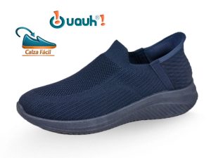 Zapatillas de caballero calza fácil color marino