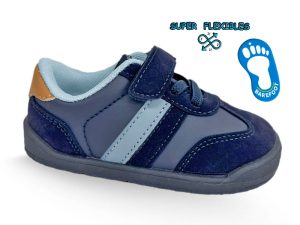 Deportiva infantil Barefoot color Marino mod. 1-K891 A