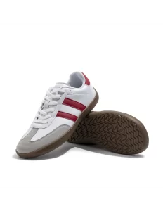 Zapatilla Barefoot Blanco/Rojo