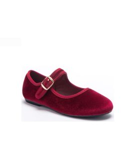 Mercedita de terciopelo rojo