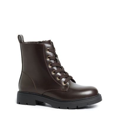 bota militar marrón
